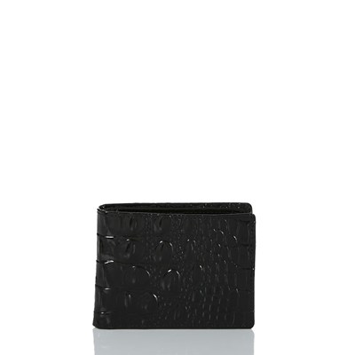 Brahmin Billfold Men's Wallets Black | ZEC460738