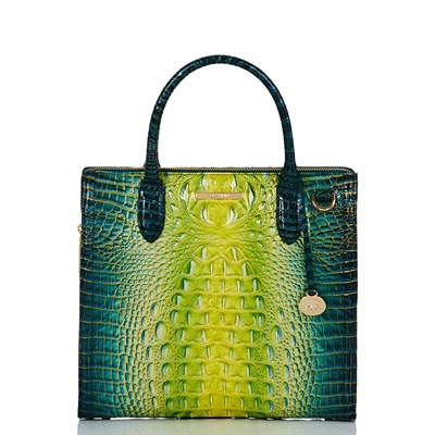 Brahmin Caroline Women's Satchel Bags Green | BEX416893