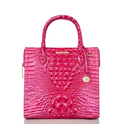 Brahmin Caroline Women's Satchel Bags Pink | UQP492683
