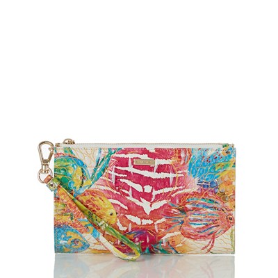 Brahmin Daisy Women's Clutch Bags Pink / Blue | MIA405172