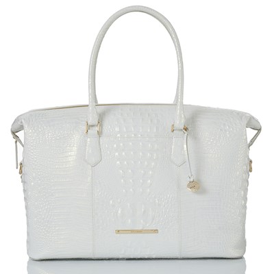 Brahmin Duxbury Weekender Women's Travel Bags White | LHI753486