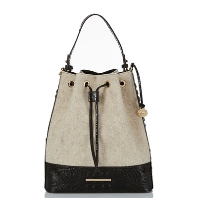 Brahmin Marlowe Women's Bucket Bags Beige | XSV035184