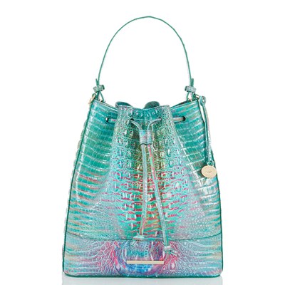 Brahmin Marlowe Women's Bucket Bags Blue | IHS039814