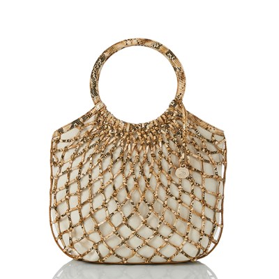 Brahmin Meloney Women's Tote Bags Gold | UXS986437