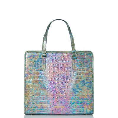 Brahmin Tia Women's Tote Bags Blue | IOQ978201