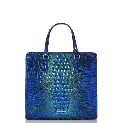 Brahmin Tia Women's Tote Bags Blue | NDG295734