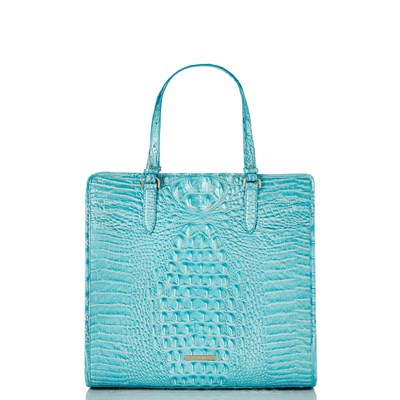 Brahmin Tia Women's Tote Bags Blue | VZL579361