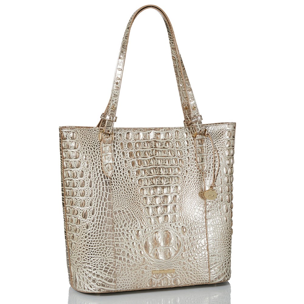 Brahmin Abigail Women's Tote Bags Grey | RAE658243