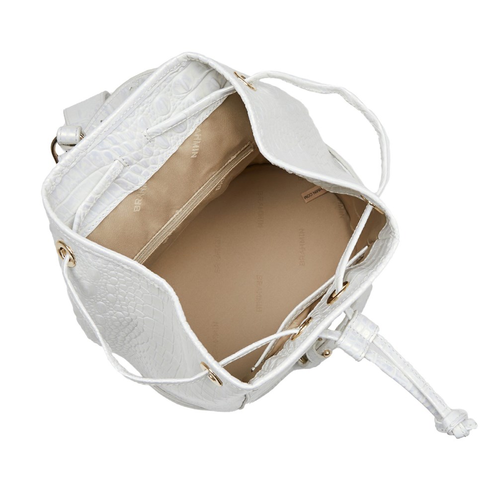 Brahmin Allie Women's Bucket Bags White | TKU342759