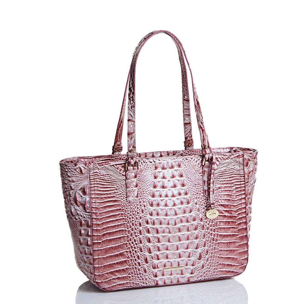 Brahmin Ashlee Women's Tote Bags Pink | JUS802543