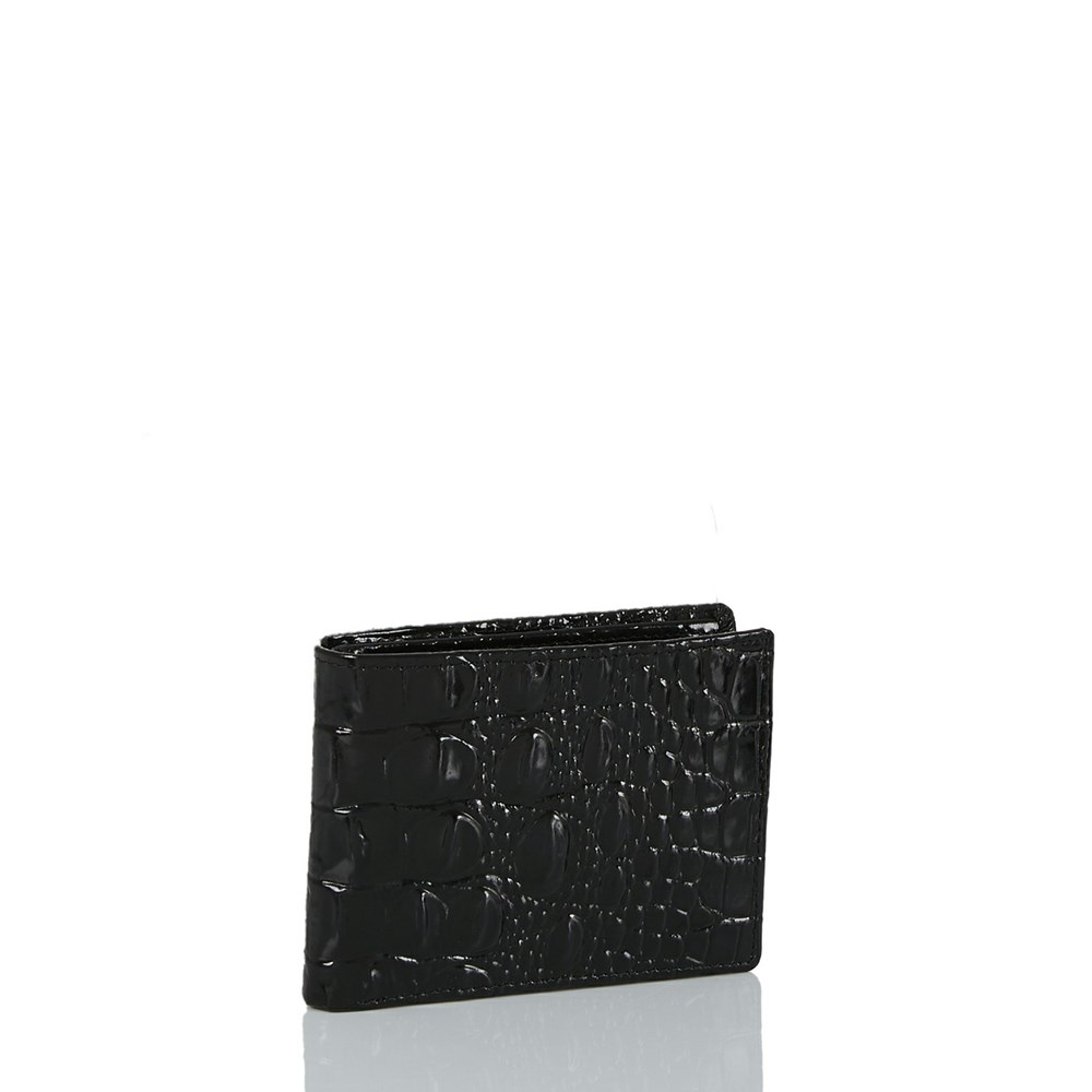 Brahmin Billfold Men's Wallets Black | ZEC460738