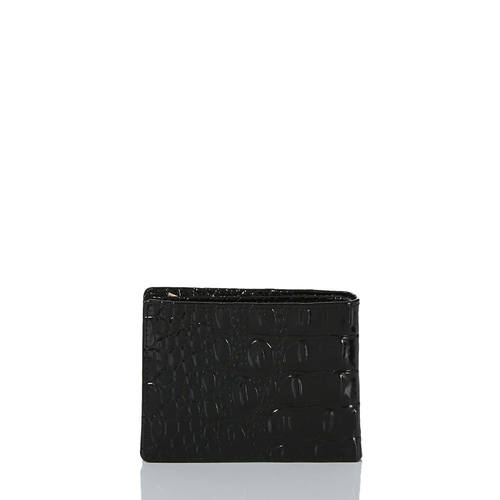 Brahmin Billfold Men's Wallets Black | ZEC460738