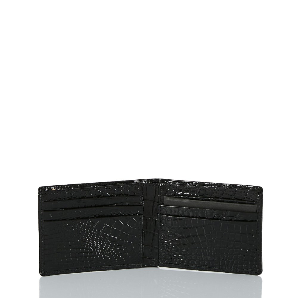 Brahmin Billfold Men's Wallets Black | ZEC460738