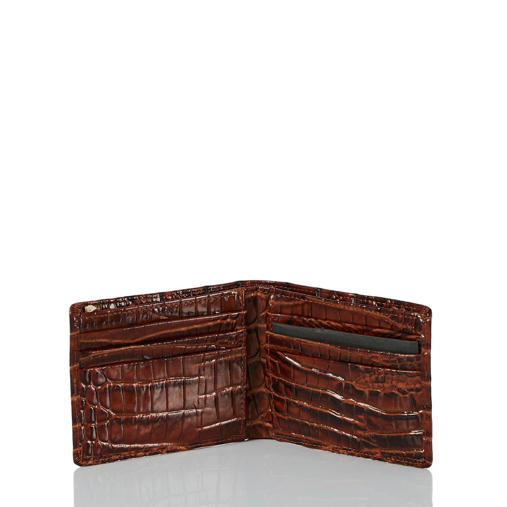 Brahmin Billfold Men's Wallets Brown | CEK159037