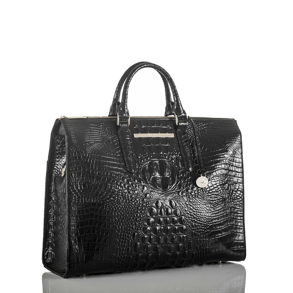 Brahmin Business Tote Women's Business Bags Black | HKW872693