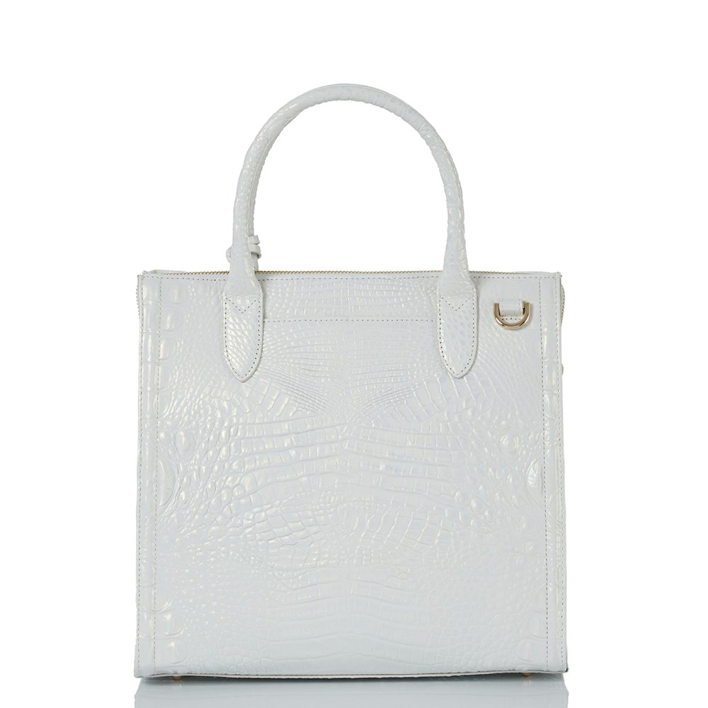 Brahmin Caroline Women's Satchel Bags White | NVU406917