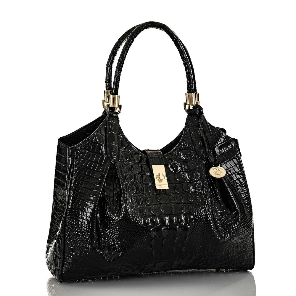 Brahmin Celia Women's Shoulder & Hobo Bags Black | VCU048961