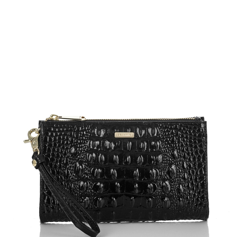 Brahmin Daisy Women\'s Clutch Bags Black | XNT538296