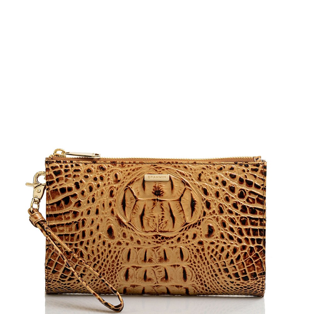 Brahmin Daisy Women\'s Clutch Bags Gold | HXY948367