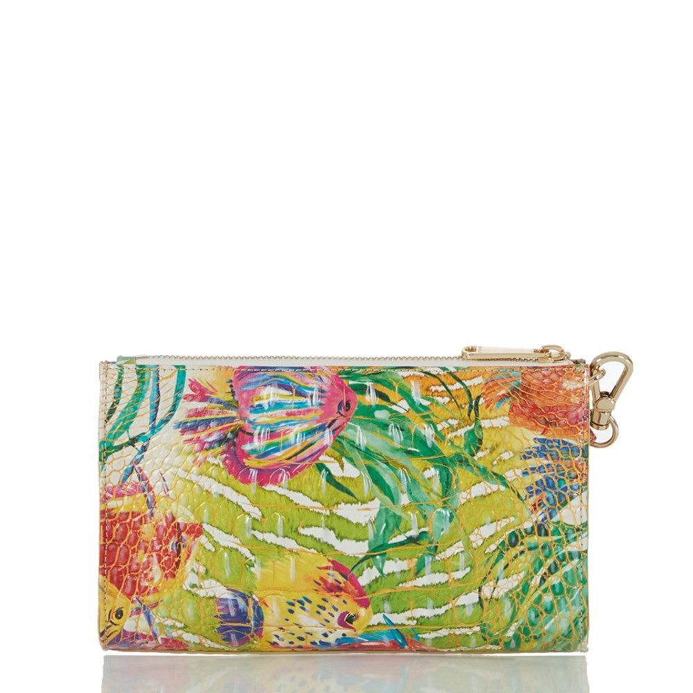 Brahmin Daisy Women's Clutch Bags Pink / Blue | MIA405172