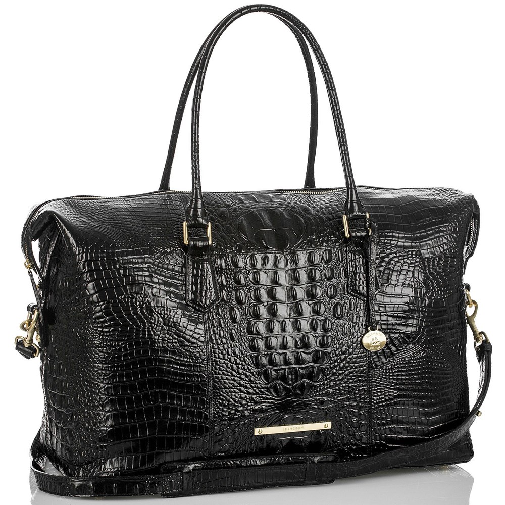 Brahmin Duxbury Weekender Women's Travel Bags Black | QIL981504