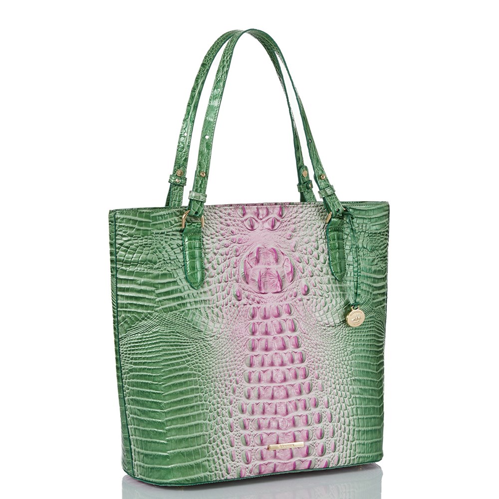 Brahmin Ezra Women's Tote Bags Pink | KJI042653