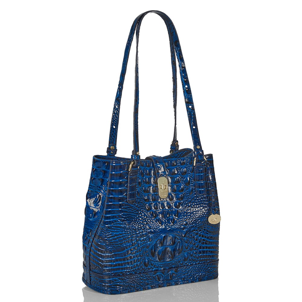 Brahmin Fiora Women's Bucket Bags Blue | YVN469013