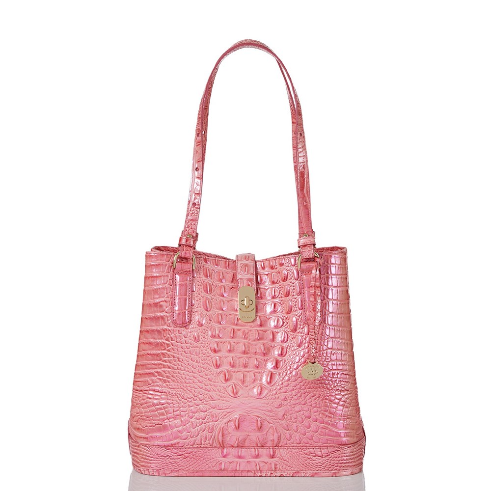 Brahmin Fiora Women\'s Bucket Bags Pink | CEQ478123