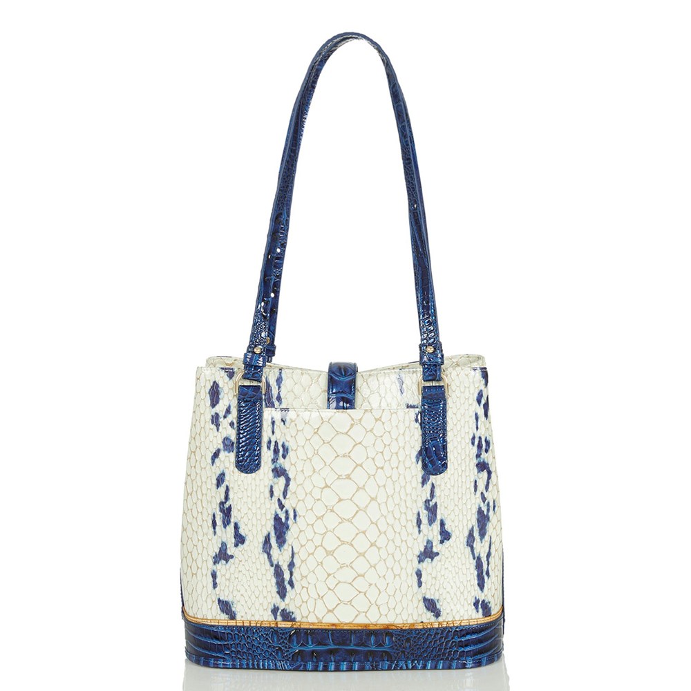 Brahmin Fiora Women's Bucket Bags White | MVR179250