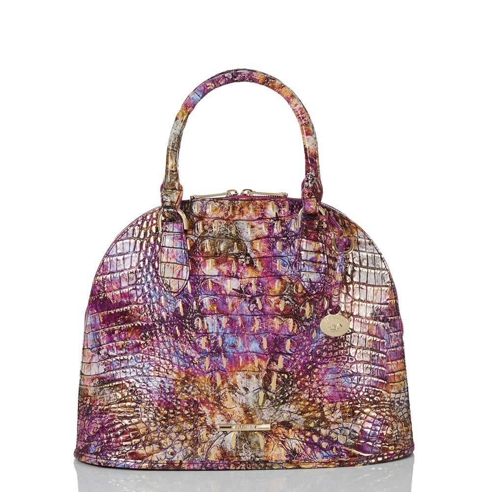 Brahmin Womens Satchel Bags Outlet Sale Georgina Multicolor