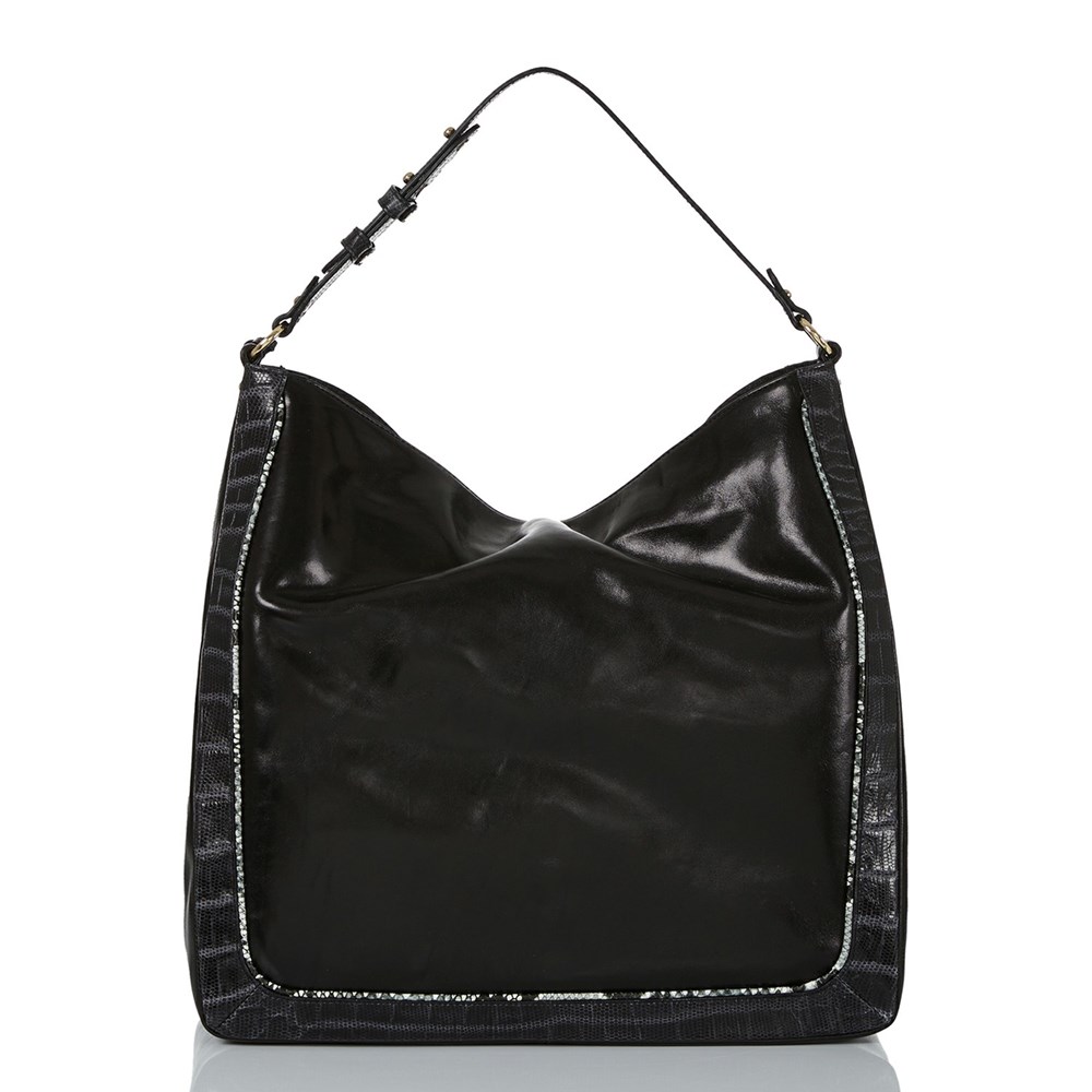 Brahmin Isabella Women's Shoulder & Hobo Bags Black | UTI541987