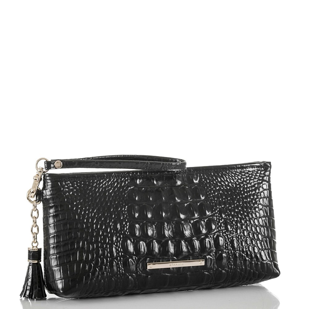 Brahmin Kayla Women's Clutch Bags Black | JHL625749