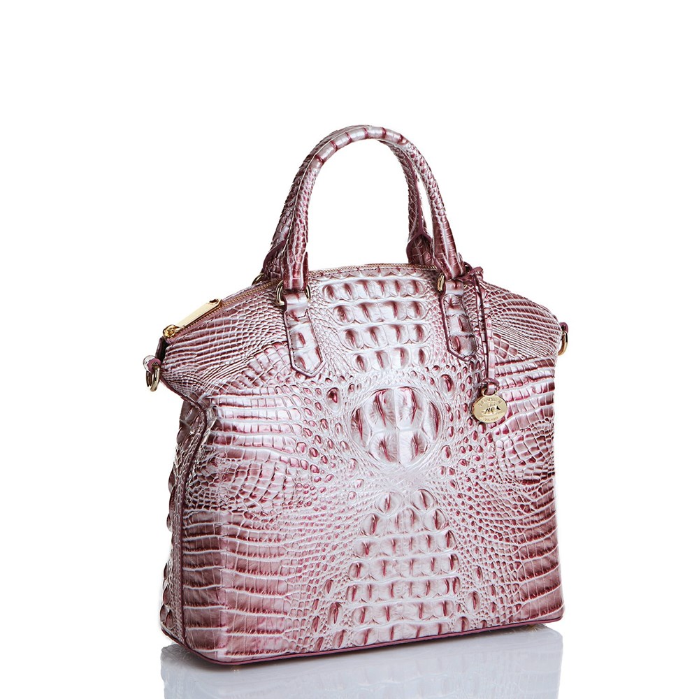 Brahmin Large Duxbury Satchel Women's Satchel Bags Pink | KOI457089