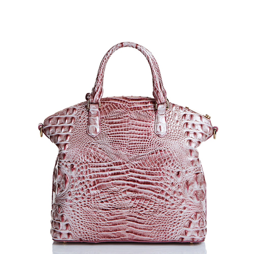 Brahmin Large Duxbury Satchel Women's Satchel Bags Pink | KOI457089