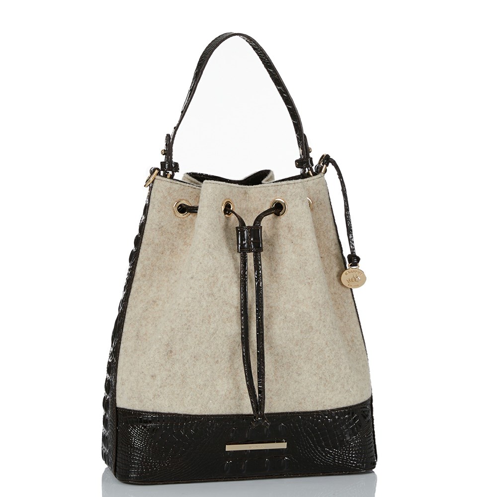 Brahmin Marlowe Women's Bucket Bags Beige | XSV035184