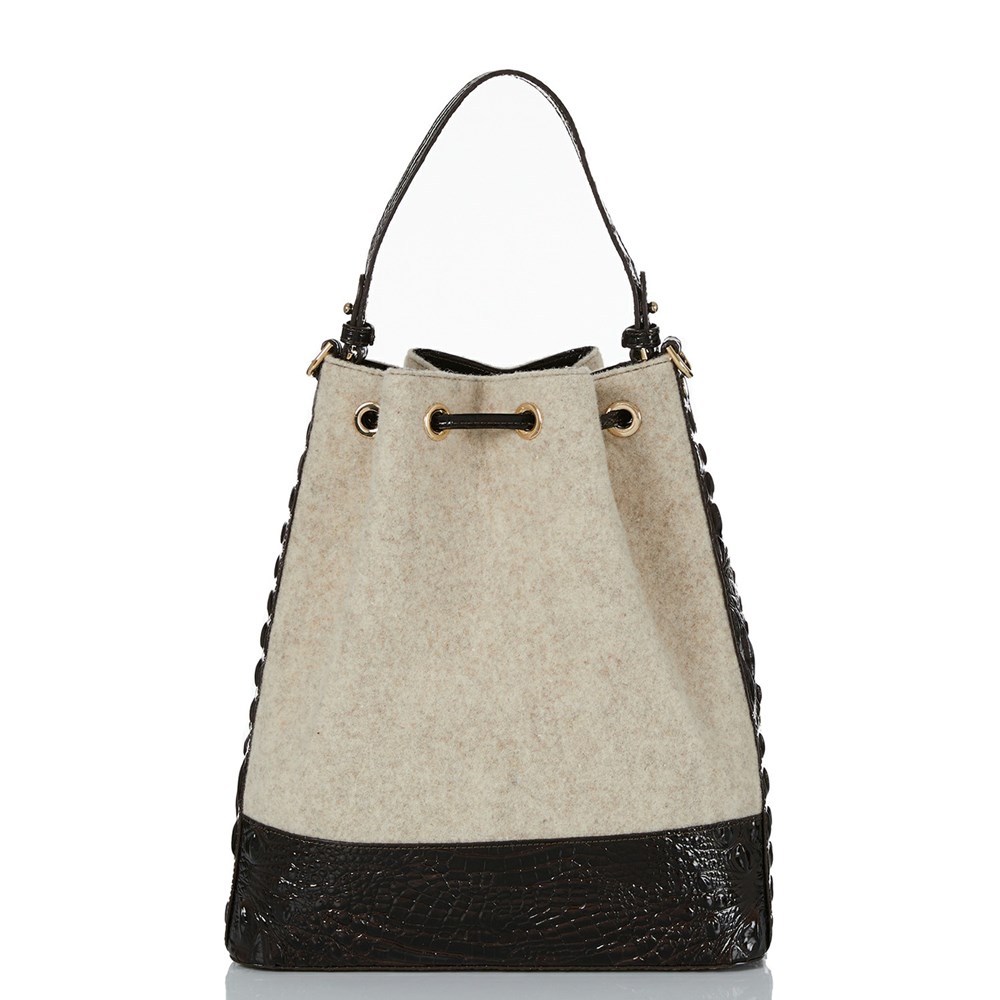 Brahmin Marlowe Women's Bucket Bags Beige | XSV035184