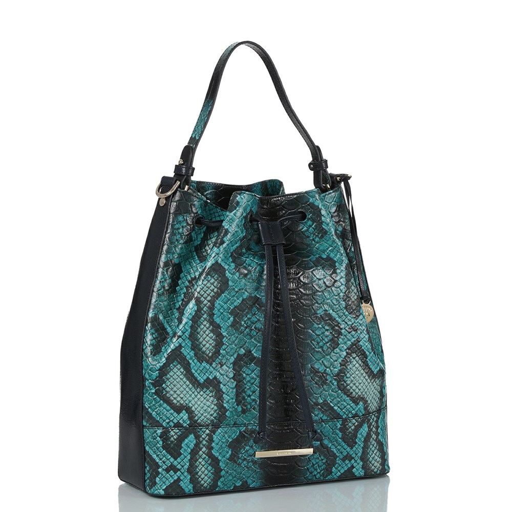 Brahmin Marlowe Women's Bucket Bags Blue | LBS258407