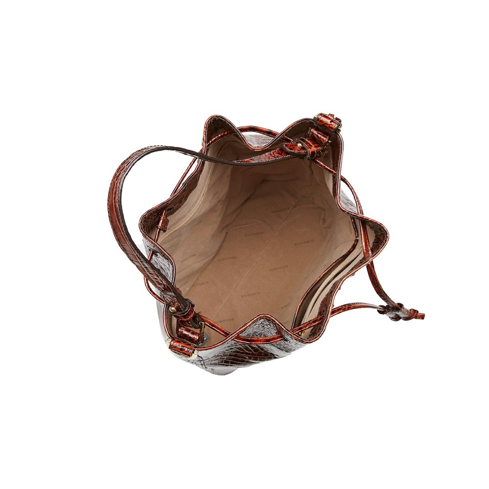 Brahmin Marlowe Women's Bucket Bags Brown | XVB592876