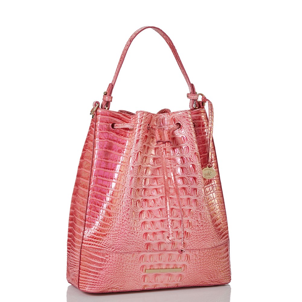 Brahmin Marlowe Women's Bucket Bags Pink | DWX702651