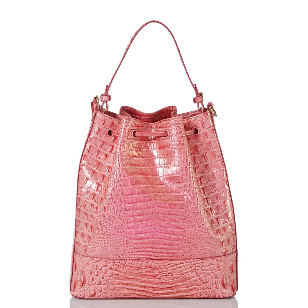 Brahmin Marlowe Women's Bucket Bags Pink | DWX702651