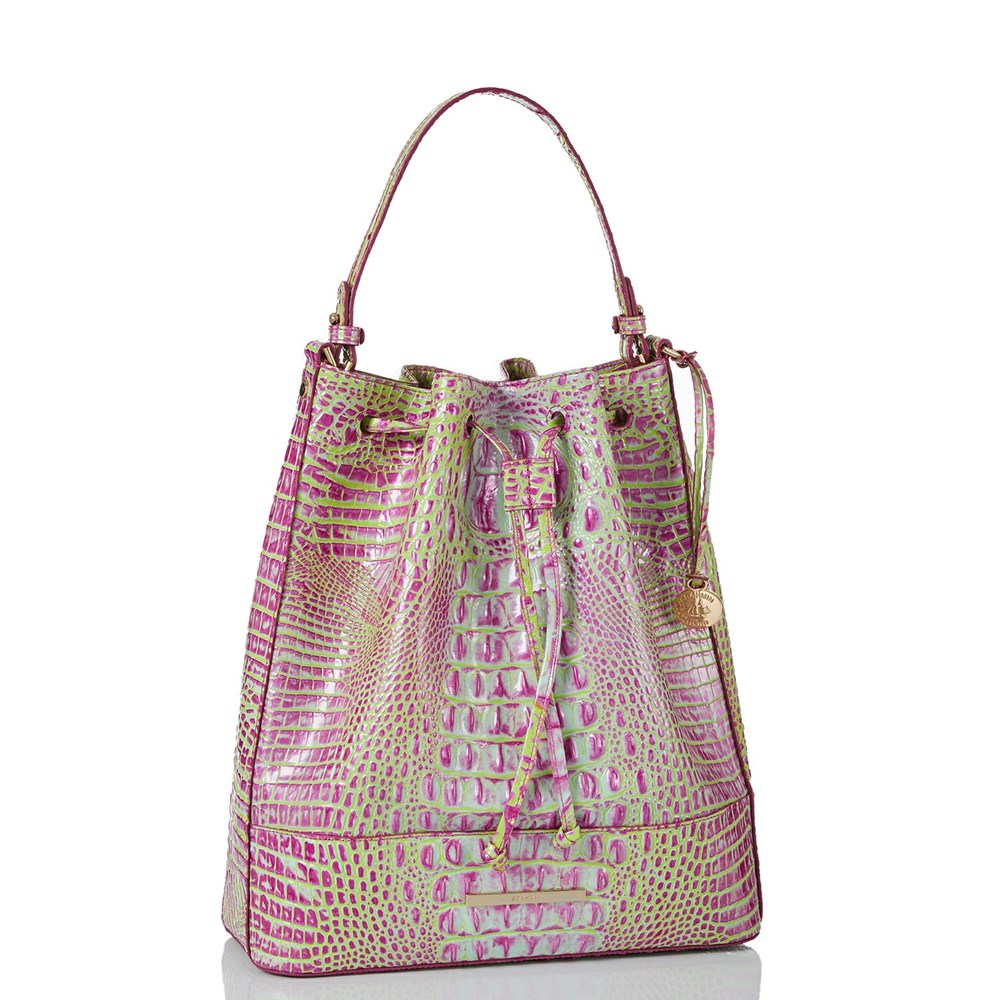 Brahmin Marlowe Women's Bucket Bags Pink | JQK016945