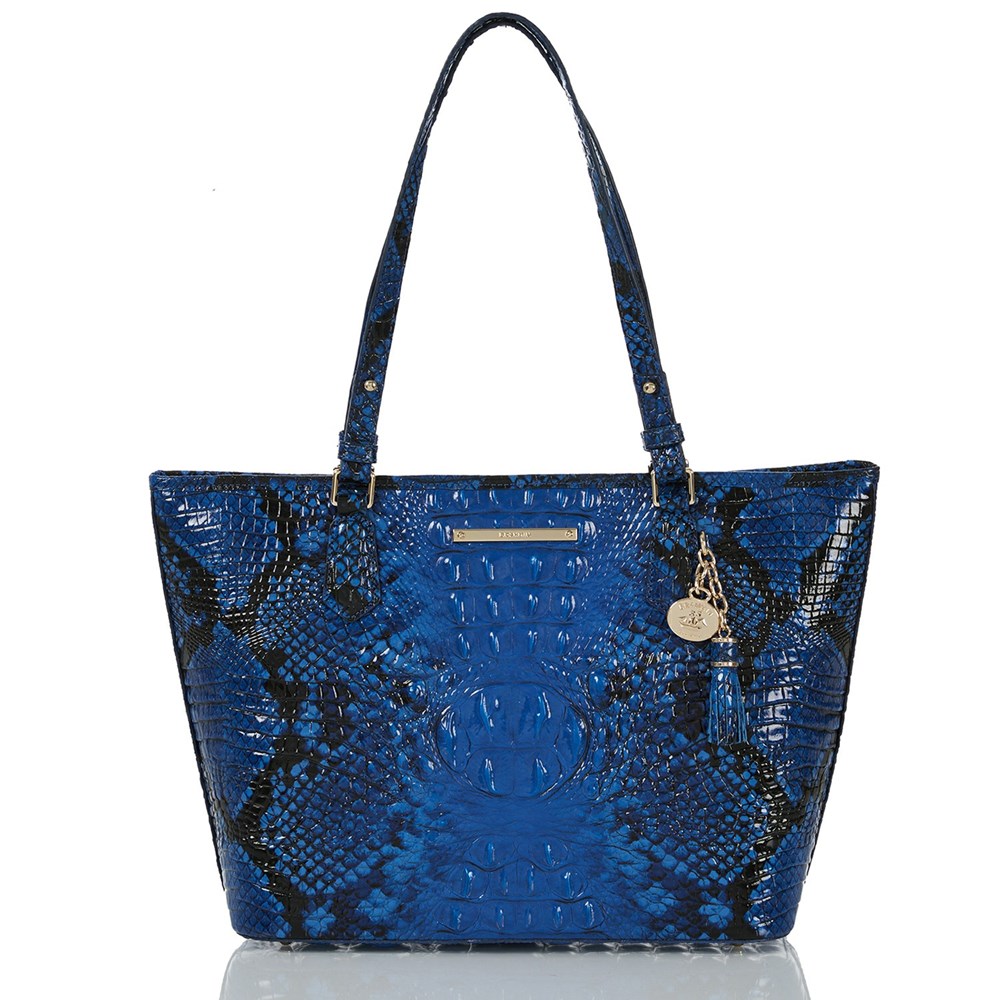 Brahmin Medium Asher Women\'s Tote Bags Blue | XKI061497