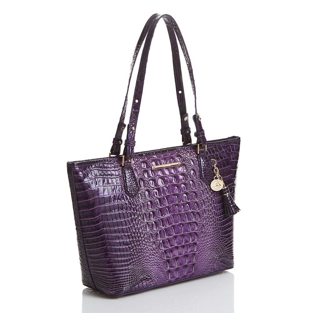 Brahmin Medium Asher Women's Tote Bags Purple | TKW073469