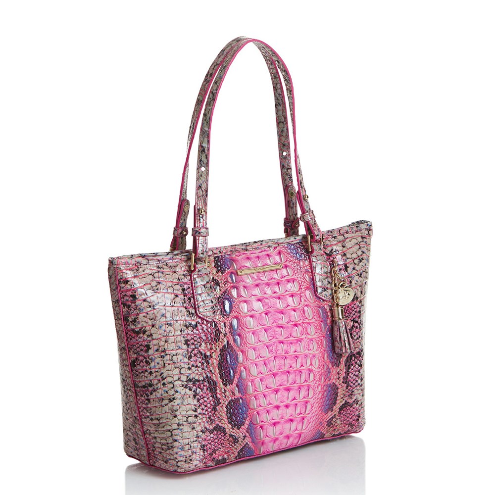 Brahmin Medium Asher Women's Tote Bags Pink | UIP640215