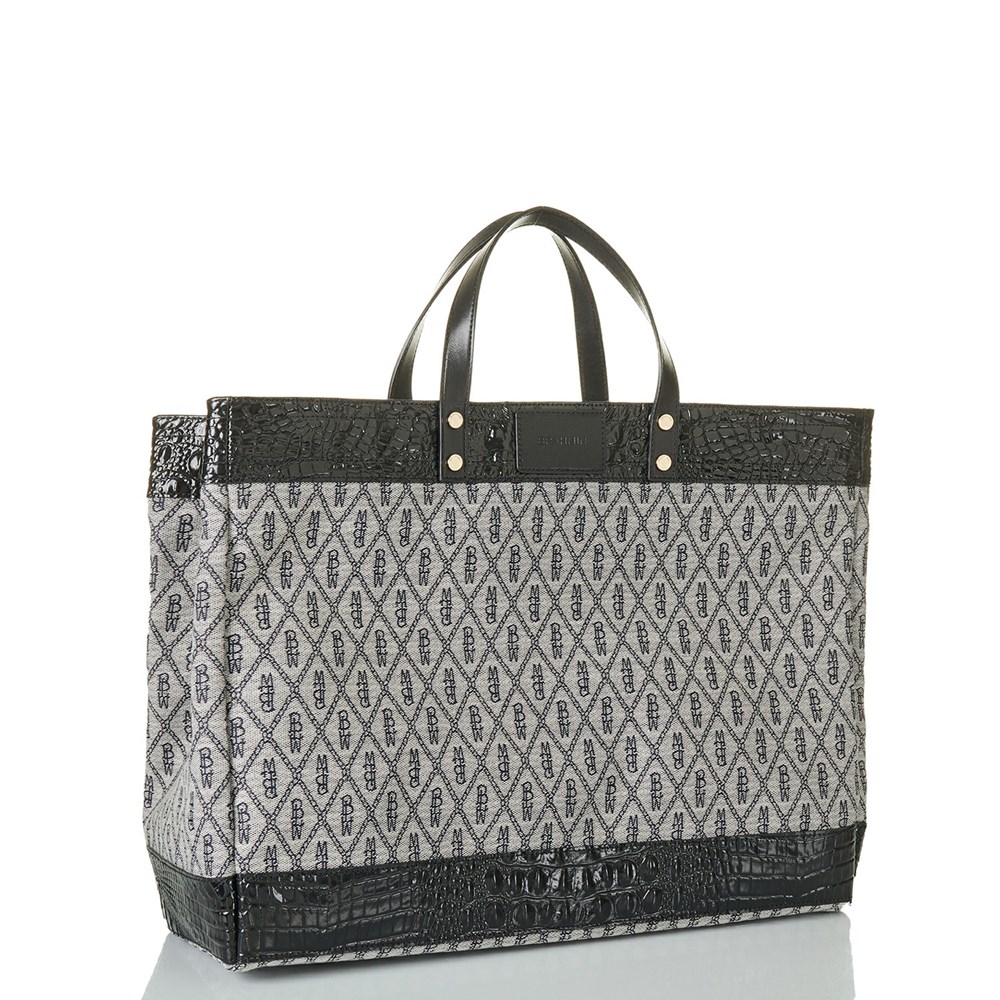 Brahmin Meredith Women's Tote Bags Black | XEP945671