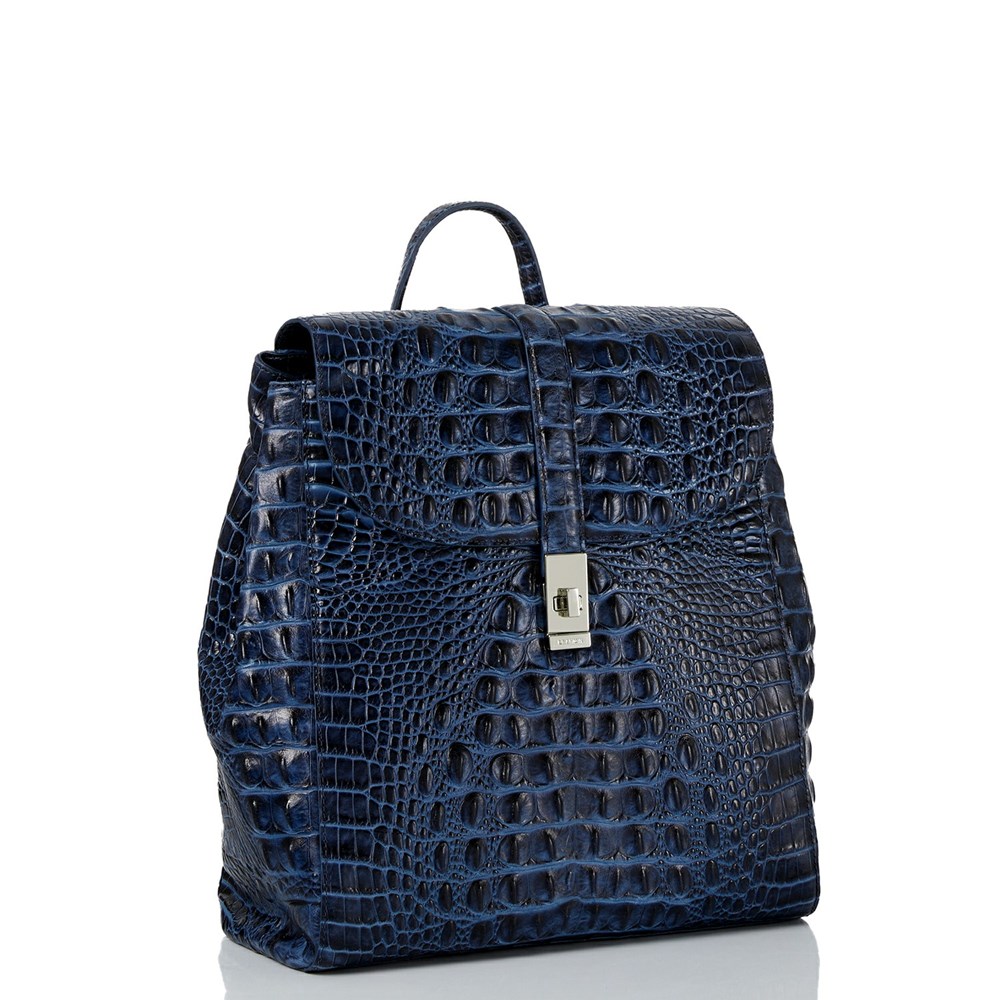 Brahmin Sadie Women's Backpacks Navy | KHG163058