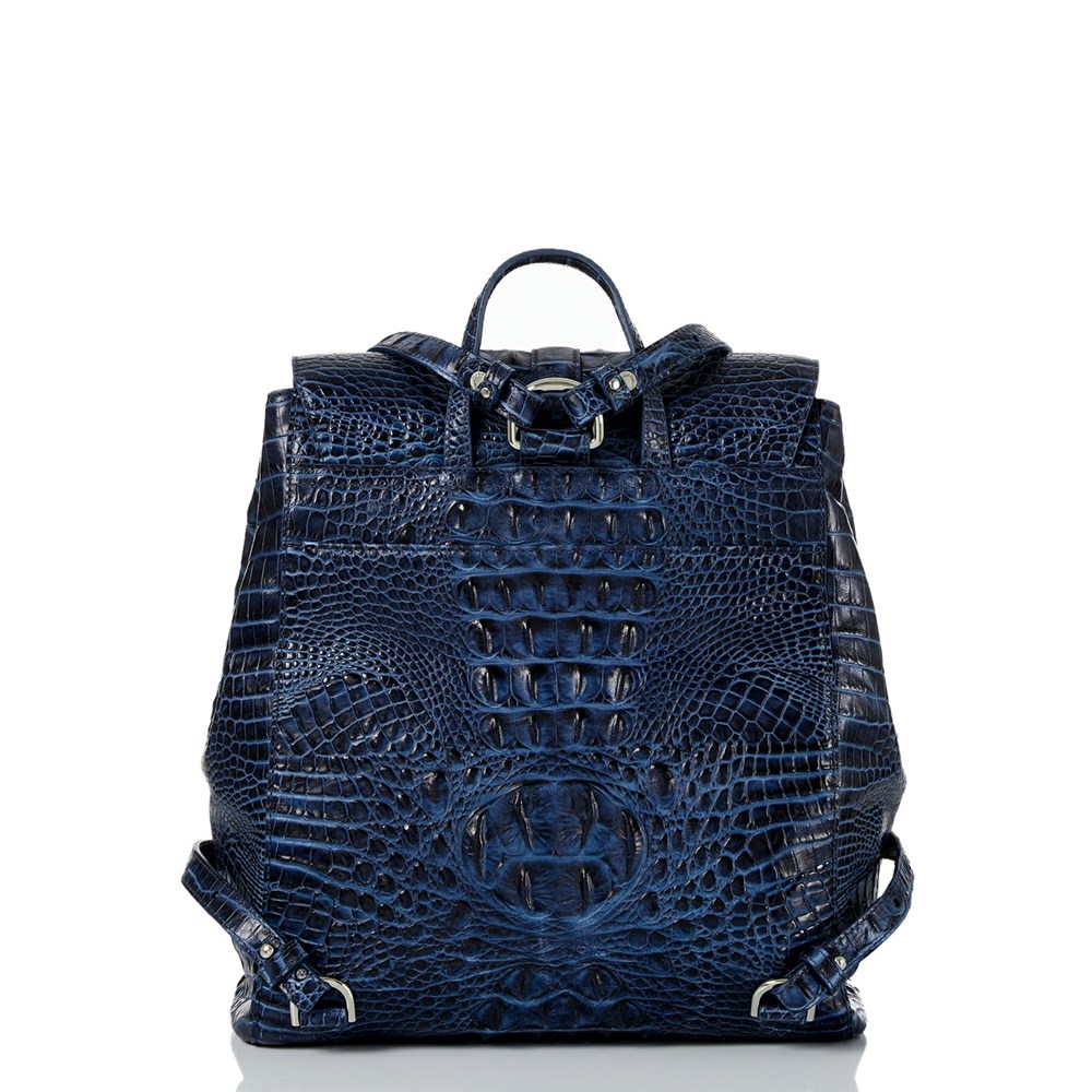 Brahmin Sadie Women's Backpacks Navy | KHG163058