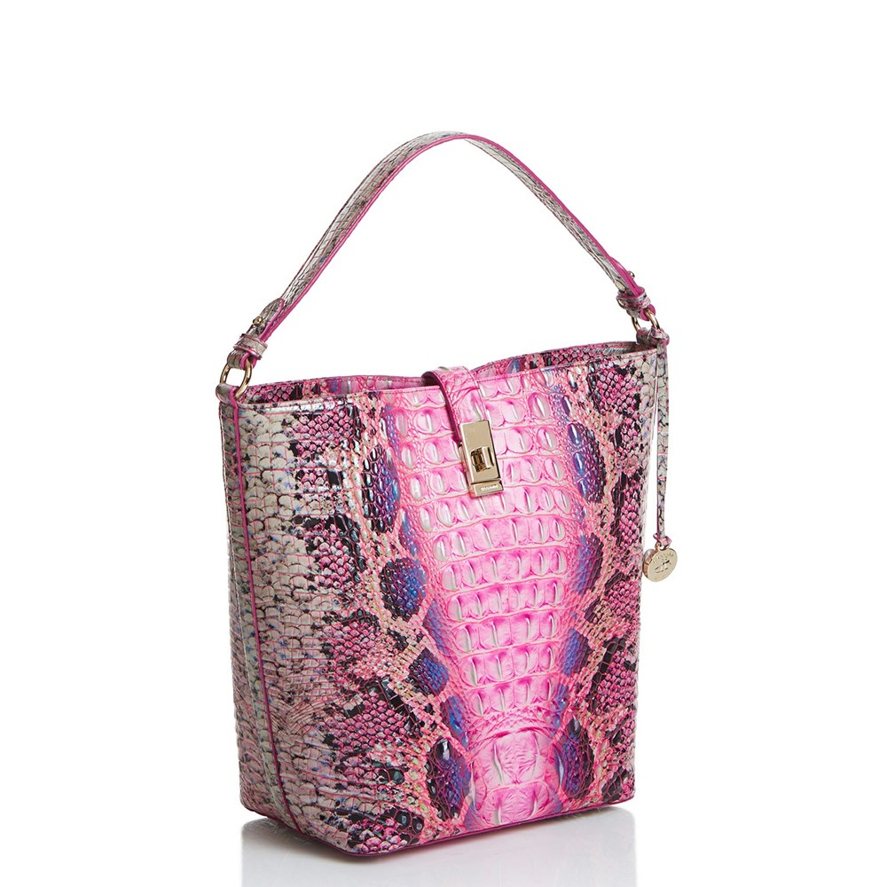 Brahmin Shira Women's Bucket Bags Pink | OAQ340297