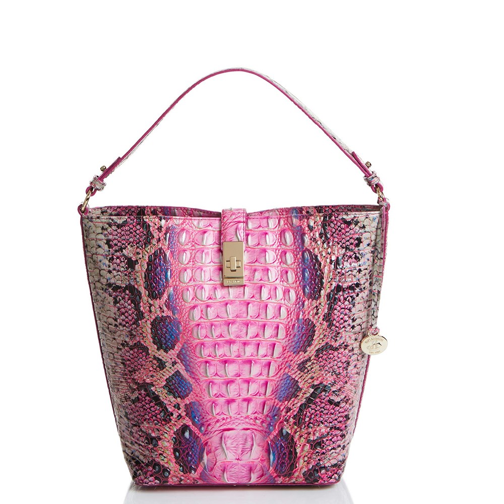 Brahmin Shira Women\'s Bucket Bags Pink | OAQ340297