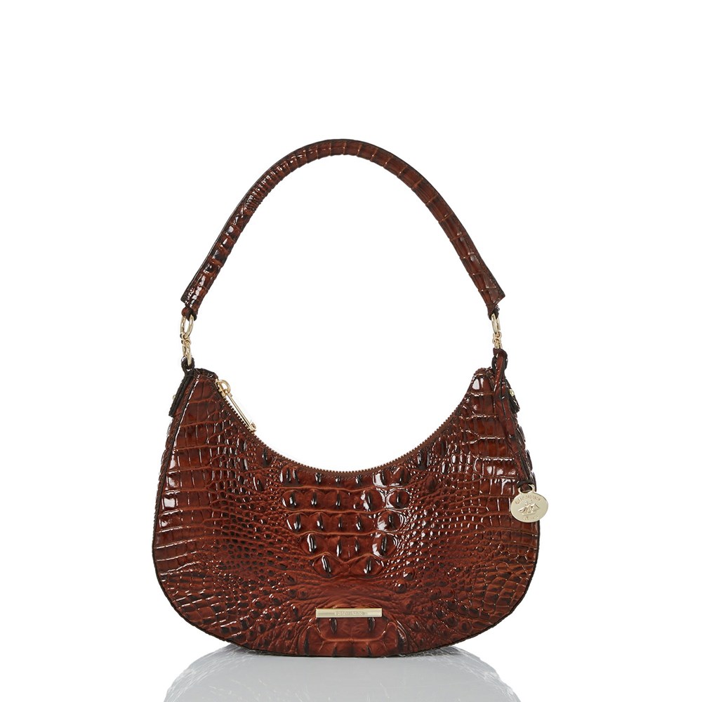 Brahmin Small Bekka Women\'s Shoulder & Hobo Bags Brown | XRL548071